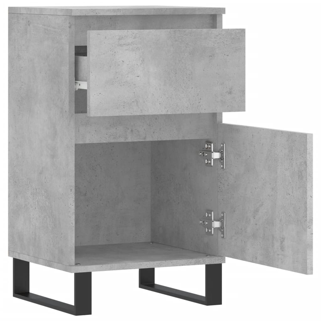 Kommode Betonggrå 2 stk 40x35x70 cm
