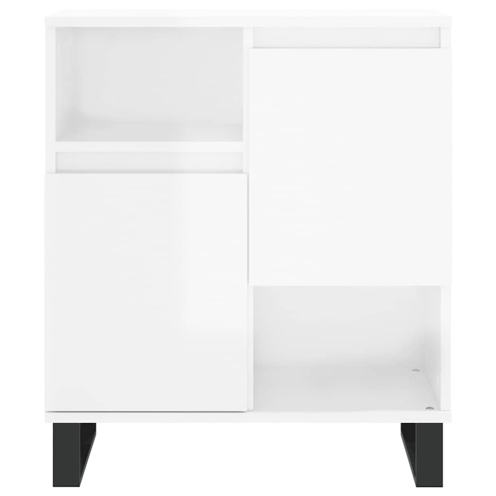 Kommode Høyglans Hvit 60x35x70 cm