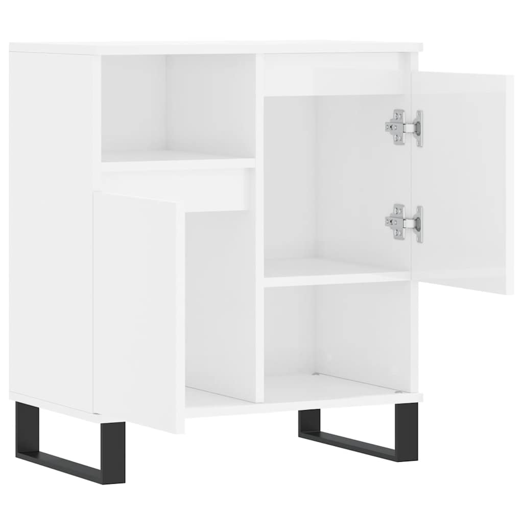Kommode Høyglans Hvit 60x35x70 cm