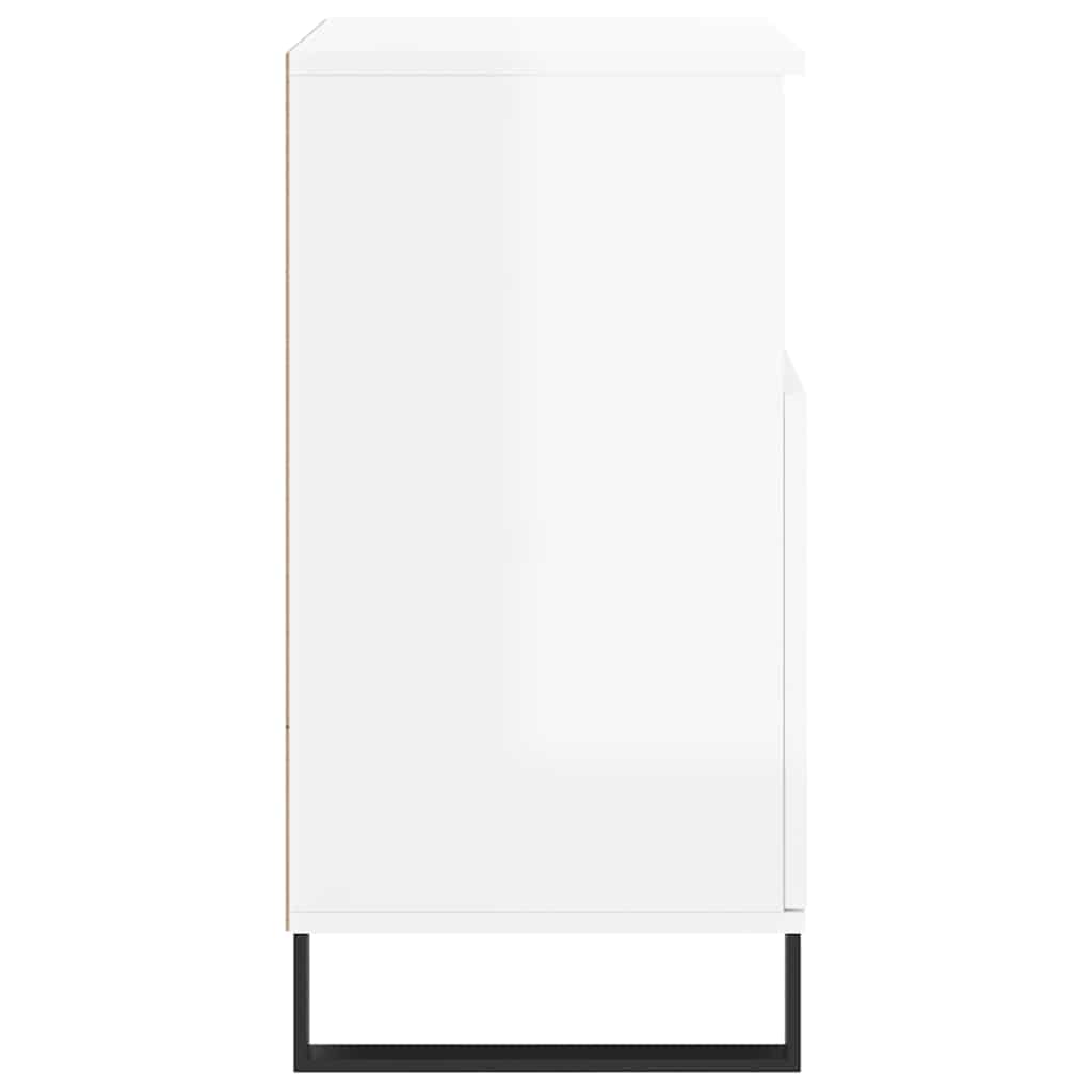 Kommode Høyglans Hvit 60x35x70 cm