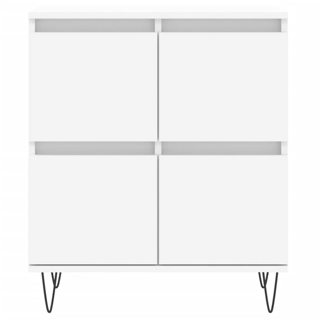 Skjenk hvit 60x35x70 cm konstruert tre