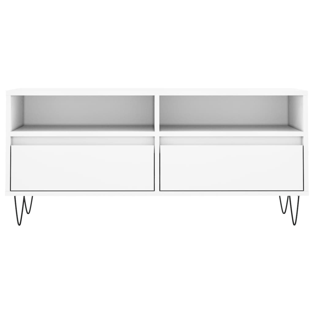 TV-Møbel Hvit TV-benk 100x34,5x44,5 cm