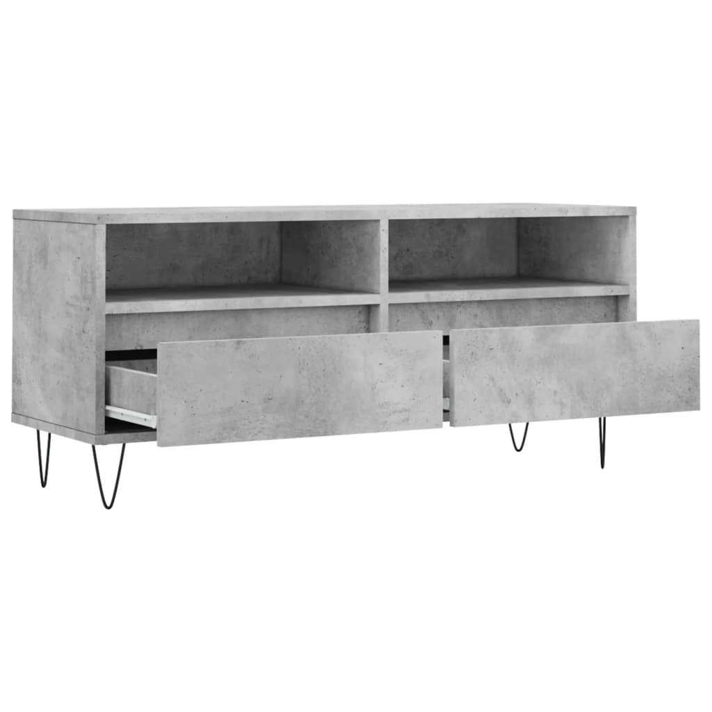 TV-Møbel Betonggrå Tv-benk 100x34,5x44,5 cm