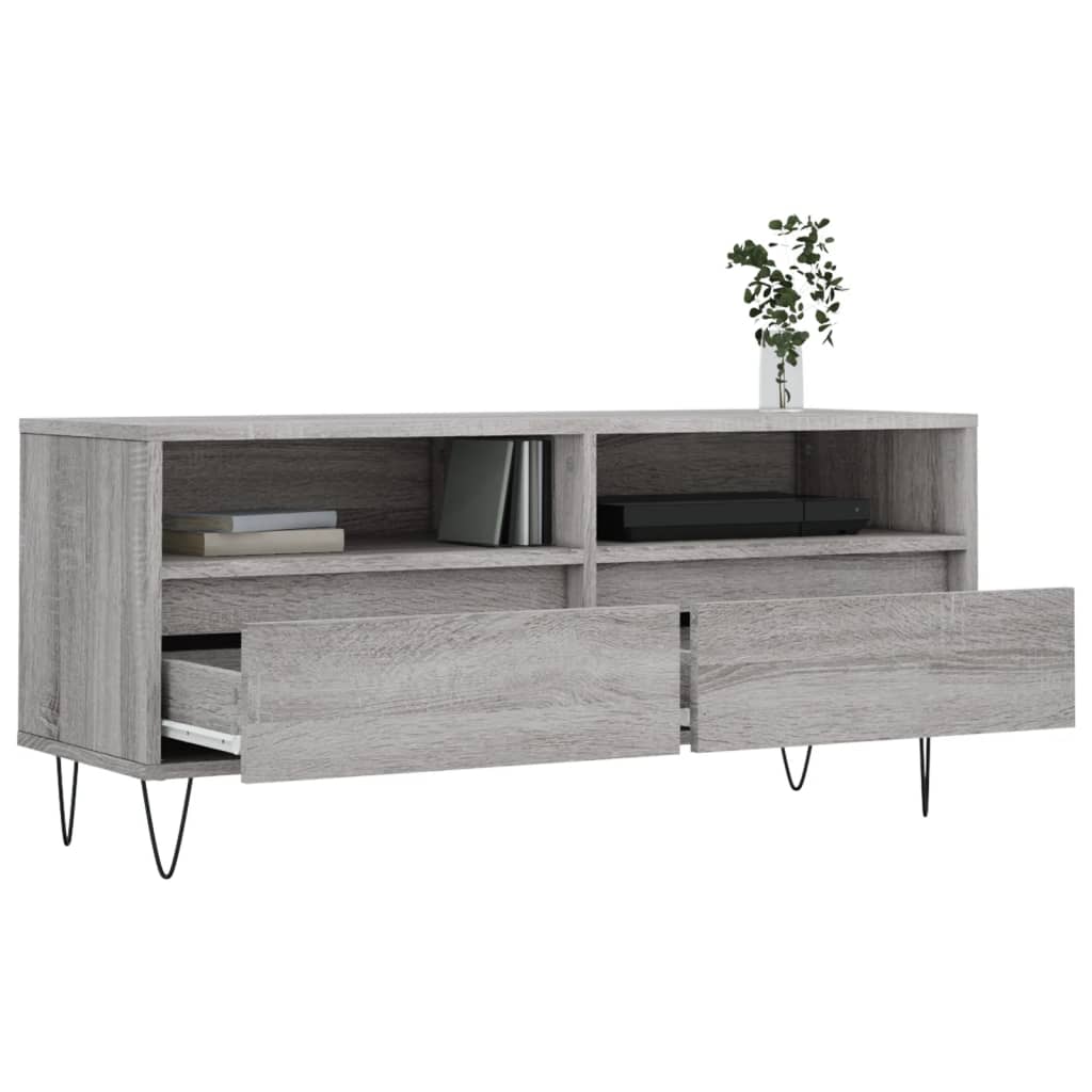TV-Møbel Sonoma Grå TV-benk 100x34,5x44,5 cm