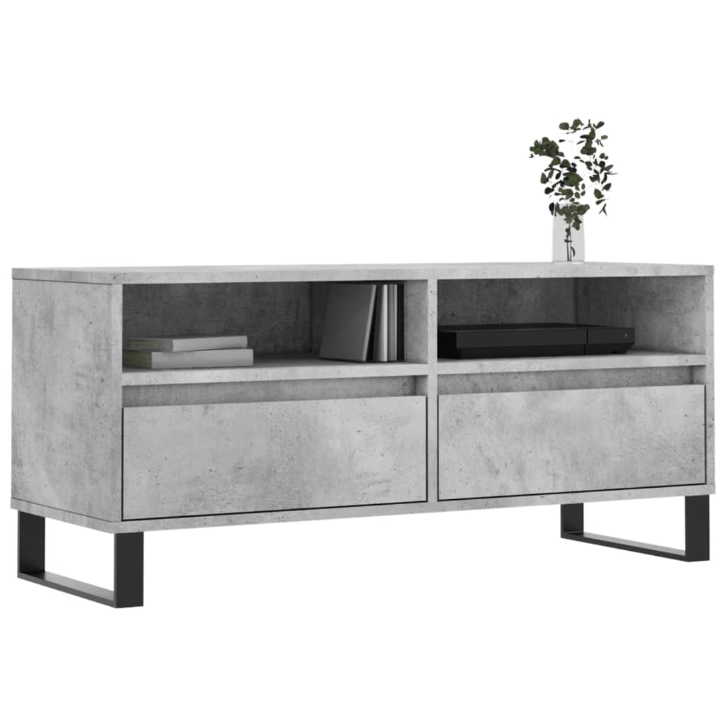 TV-Møbel Betonggrå TV-benk 100x34,5x44,5 cm