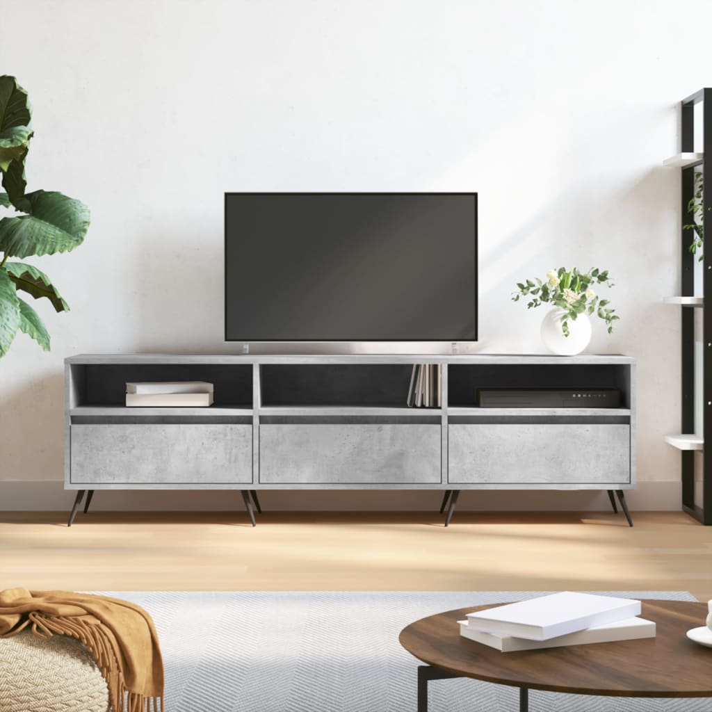 TV-Møbel Betonggrå TV-benk 150x30x44,5 cm