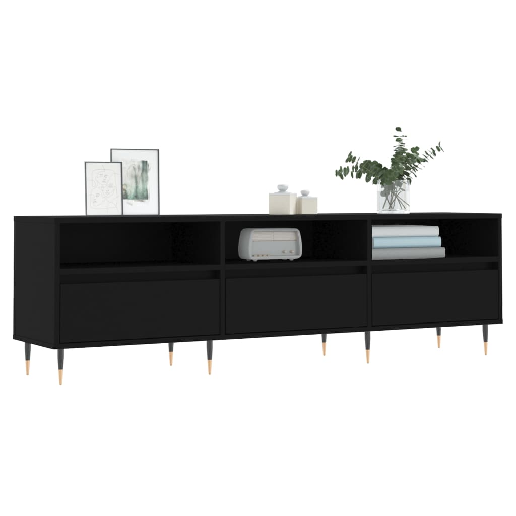 TV-Møbel Svart TV-benk 150x30x44,5 cm