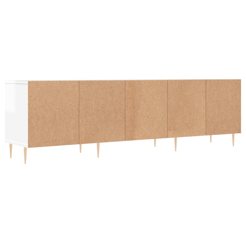 TV-Møbel Høyglans Hvit TV-benk 150x30x44,5 cm