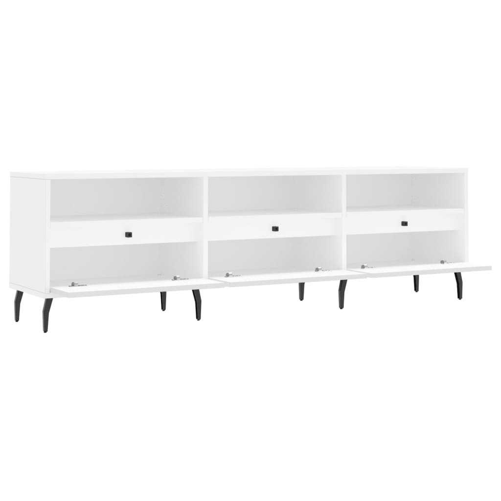 TV-Møbel Hvit TV-benk 150x30x44,5 cm