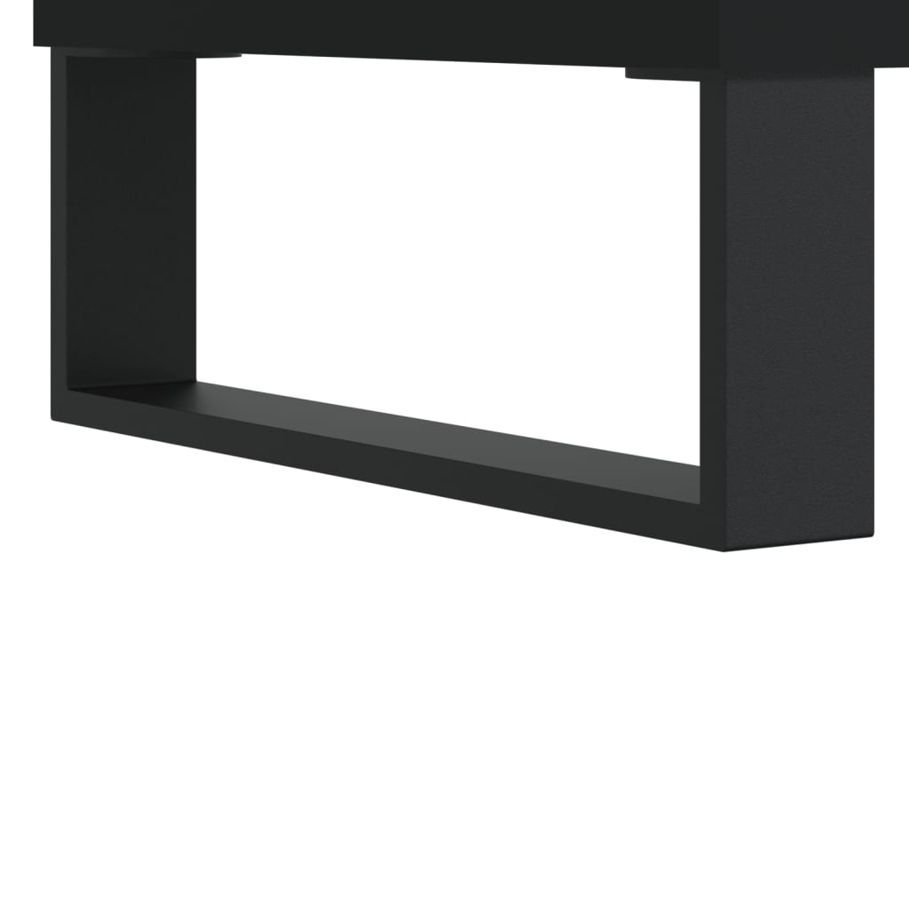 Baderomsskap Svart 30x30x190 cm