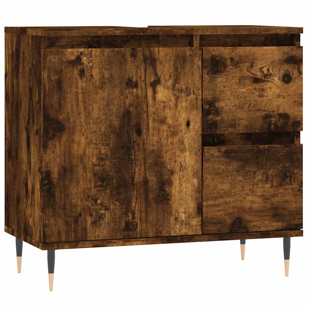 Baderomsskap Røkt Eik 65x33x60 cm