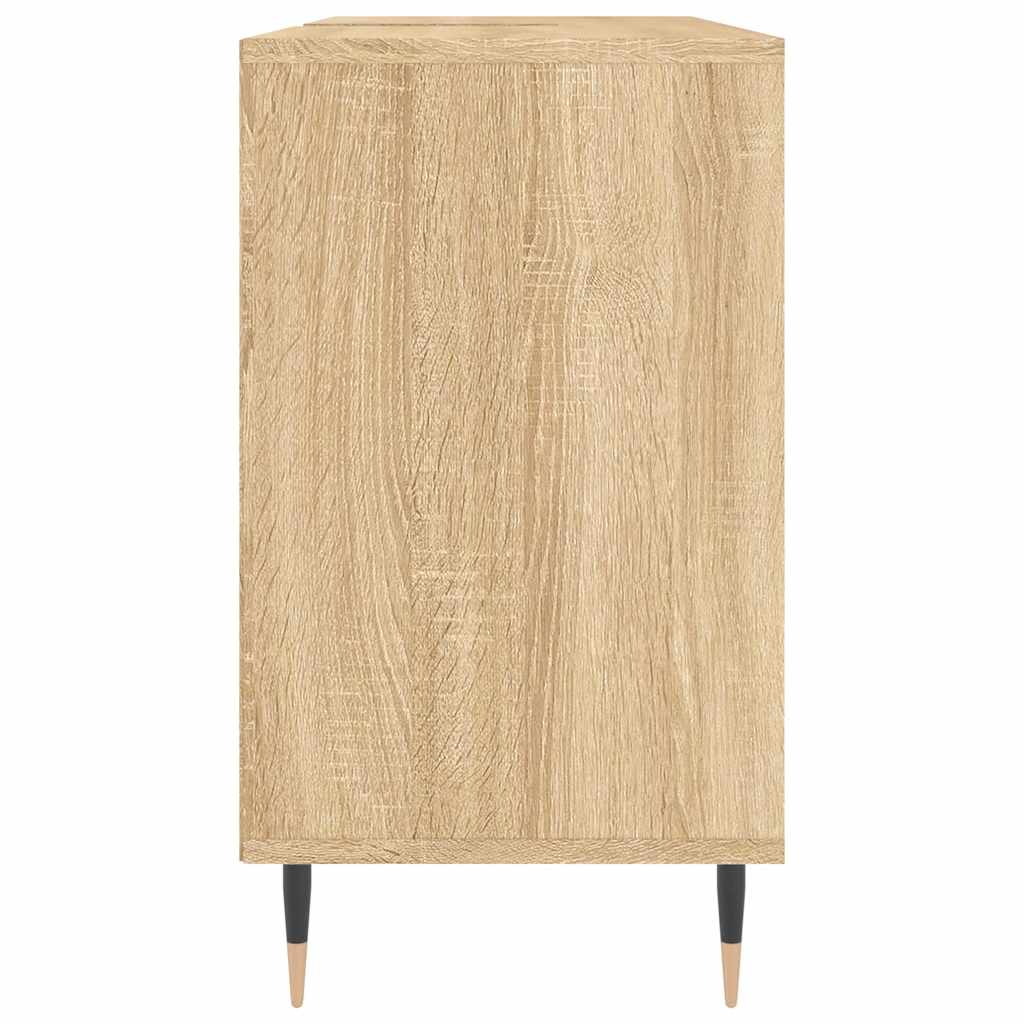 Baderomsskap høyglans hvit 80x33x60 cm konstruert tre