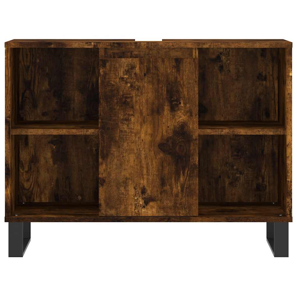 Baderomsskap Røkt Eik 80x33x60 cm