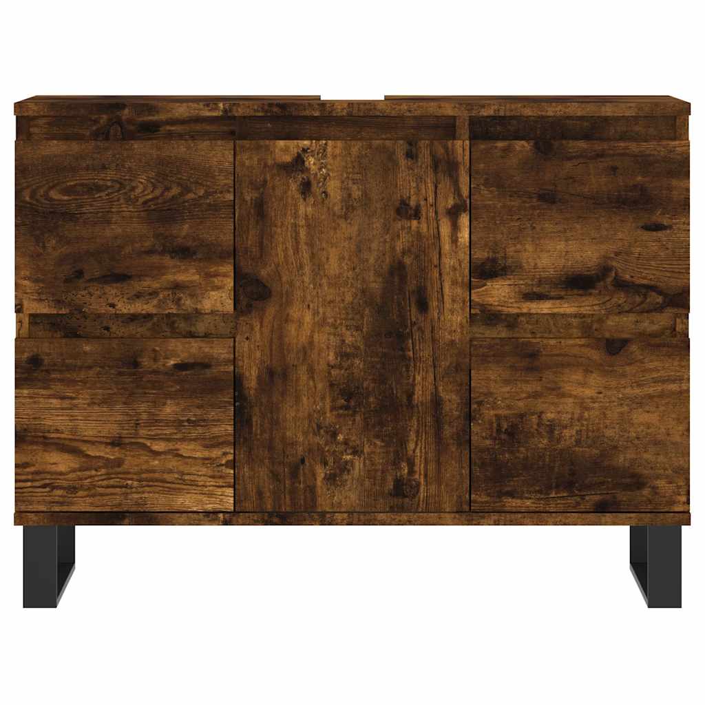 Baderomsskap Røkt Eik 80x33x60 cm