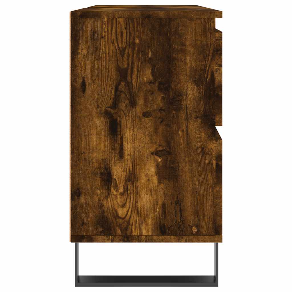 Baderomsskap Røkt Eik 80x33x60 cm