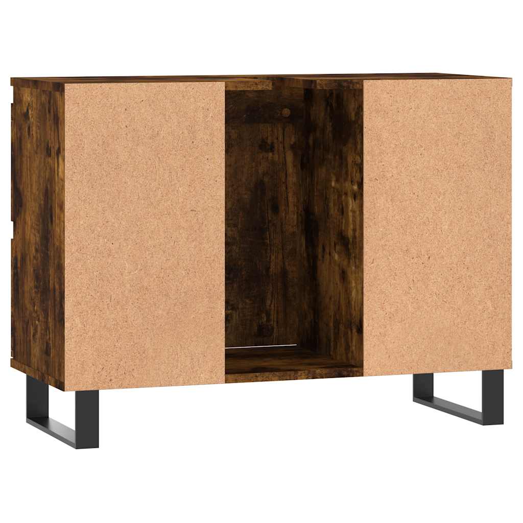 Baderomsskap Røkt Eik 80x33x60 cm