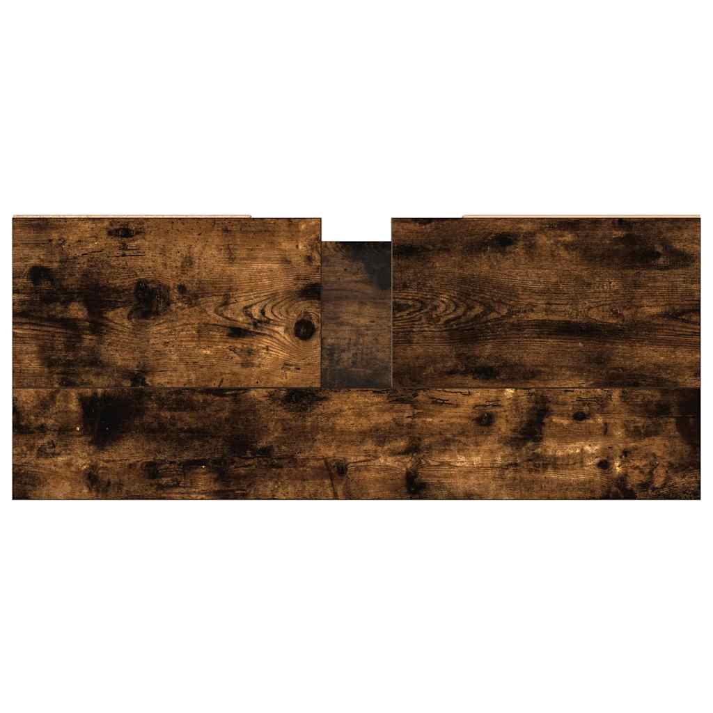 Baderomsskap Røkt Eik 80x33x60 cm