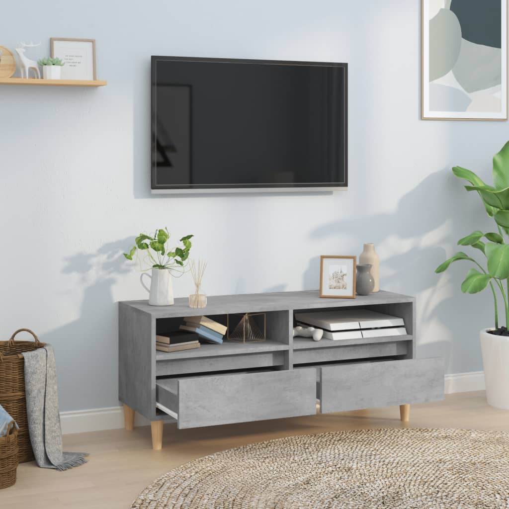 TV-Møbel Betonggrå TV-benk 100x34,5x44,5 cm