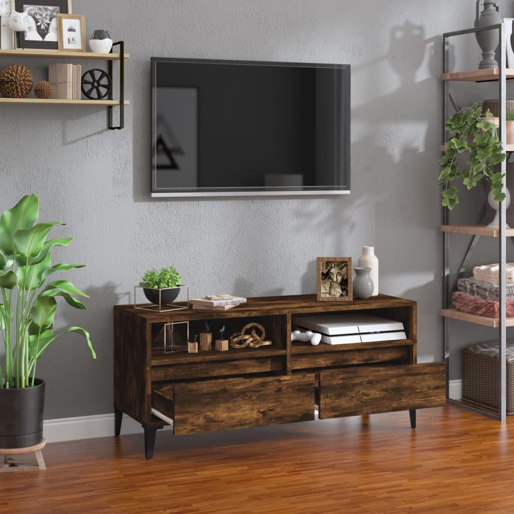TV-Møbel Røkt Eik TV-benk 100x34,5x44,5 cm