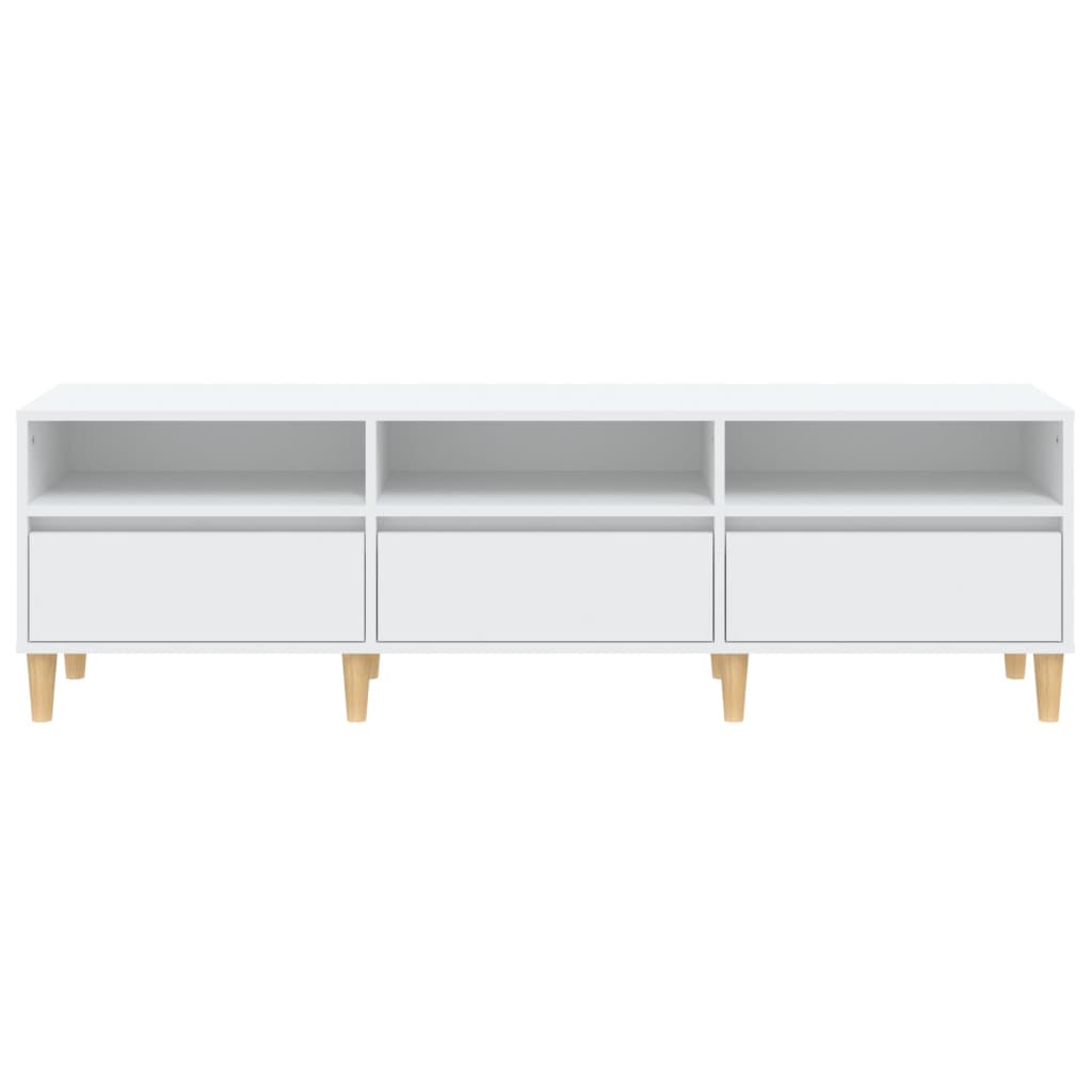 TV-Møbel Hvit TV-benk 150x30x44,5 cm
