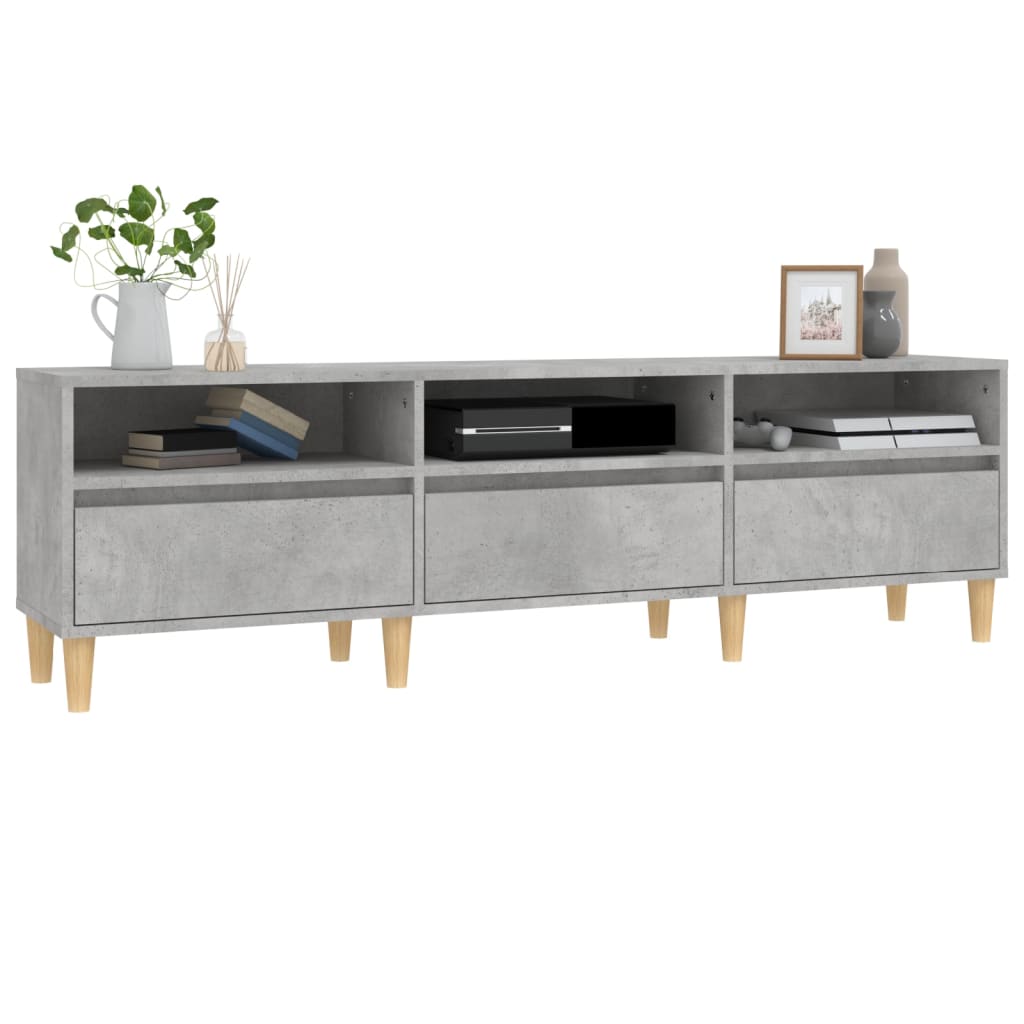 TV-Møbel Betonggrå TV-benk 150x30x44,5 cm