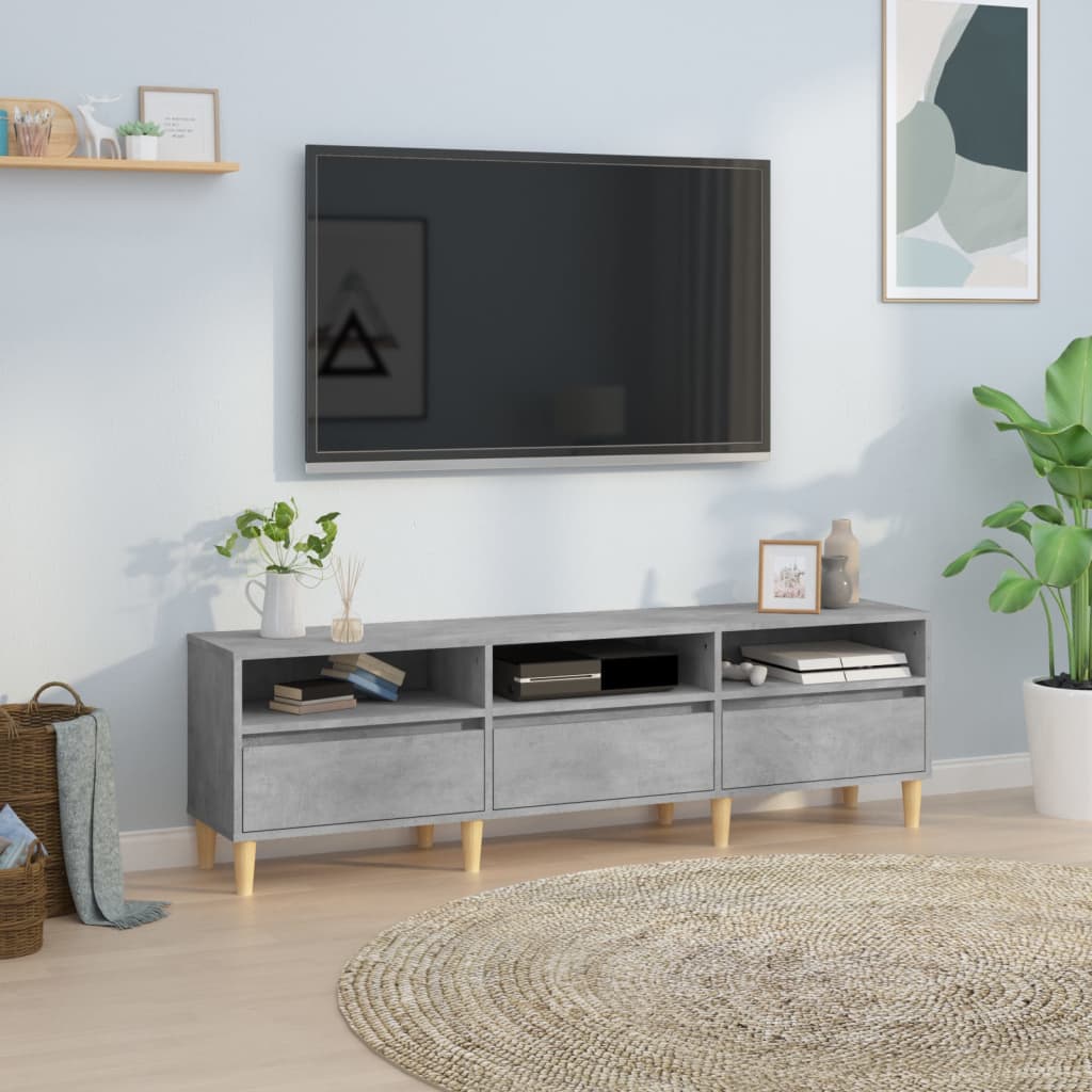 TV-Møbel Betonggrå TV-benk 150x30x44,5 cm