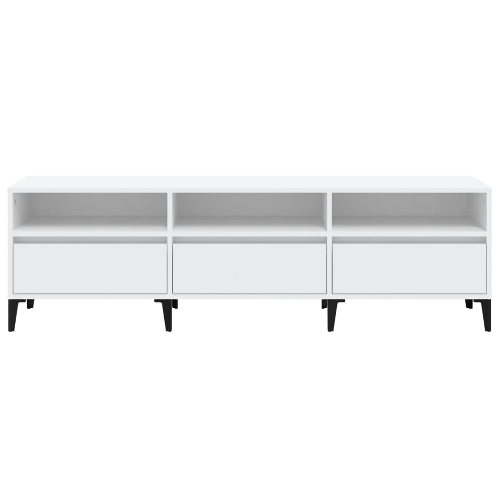 TV-Møbel Hvit TV-benk 150x30x44,5 cm