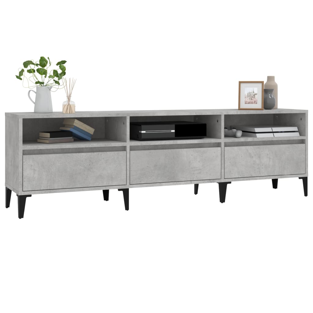 TV-Møbel Betonggrå TV-benk 150x30x44,5 cm
