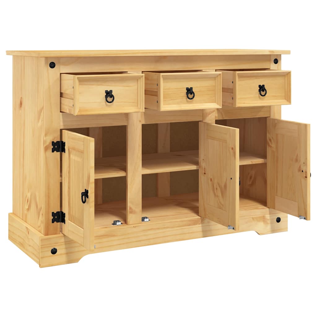 Bokhylle Brun Corona 112x44x78 cm heltre meksikansk furu