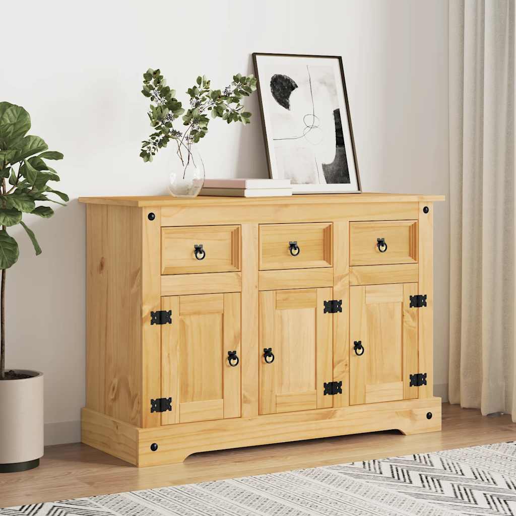 Bokhylle Brun Corona 112x44x78 cm heltre meksikansk furu