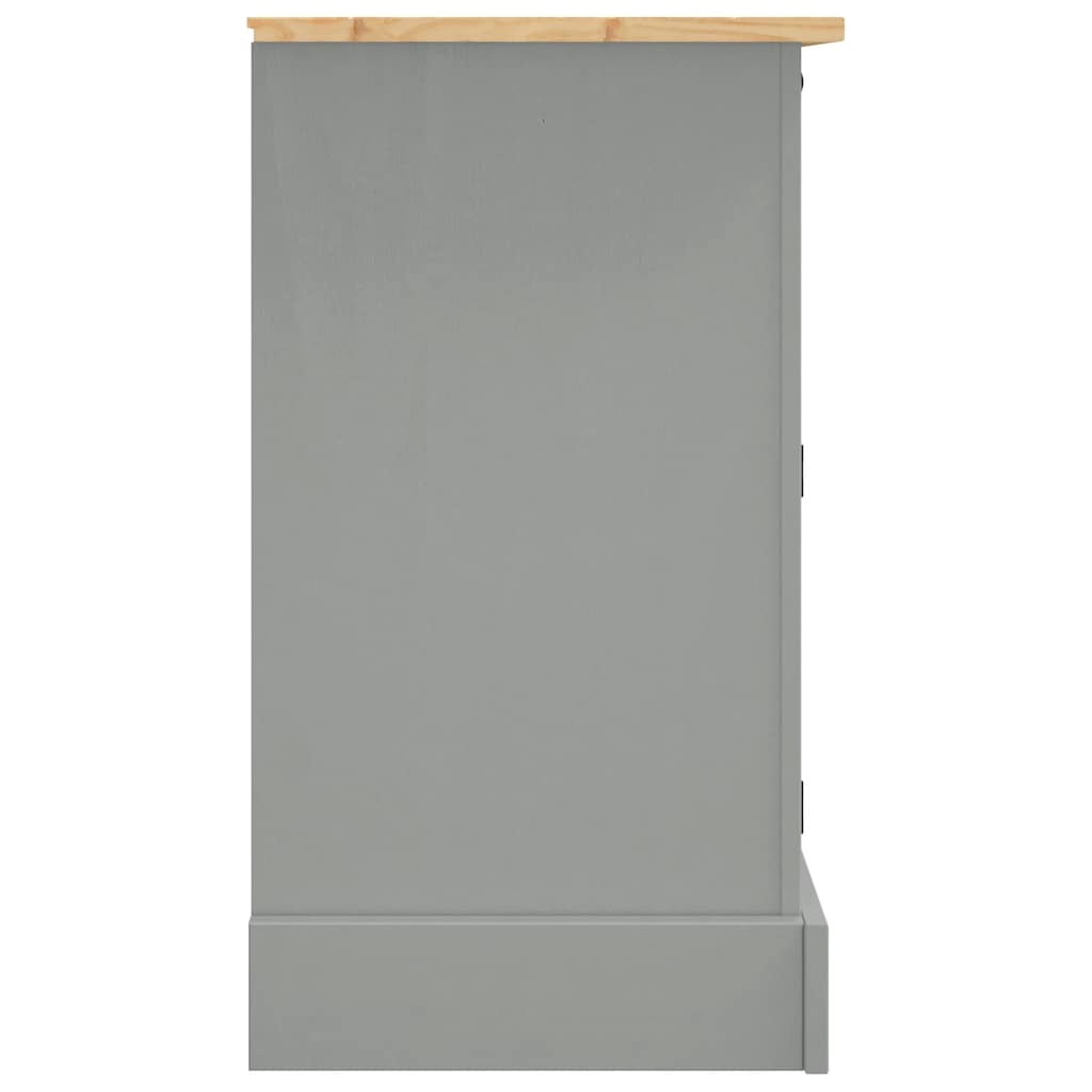 Bokhylle Grå Corona 112x43x78 cm heltre meksikansk furu