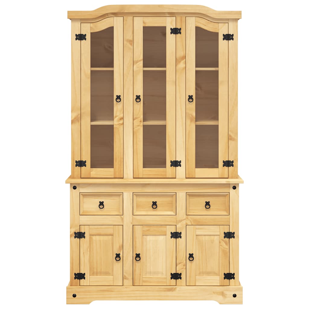 Skap Tre Brun Corona 112x43x196 cm heltre meksikansk furu