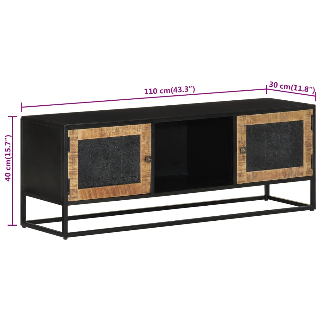 TV-Møbel Tre TV-benk heltre mango 110x30x40 cm
