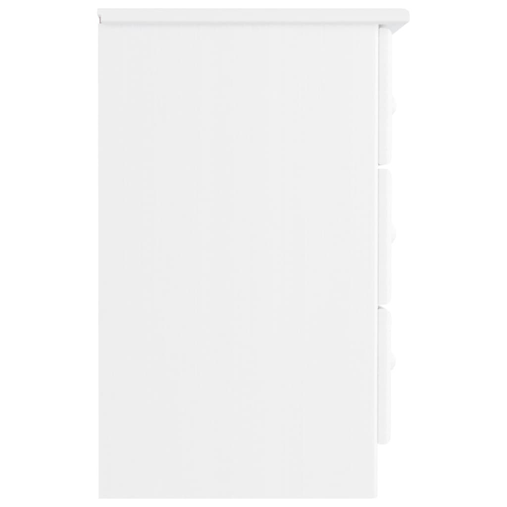 Nattbord Sengbord Hvit heltre furu ALTA 41x35x55,5 cm