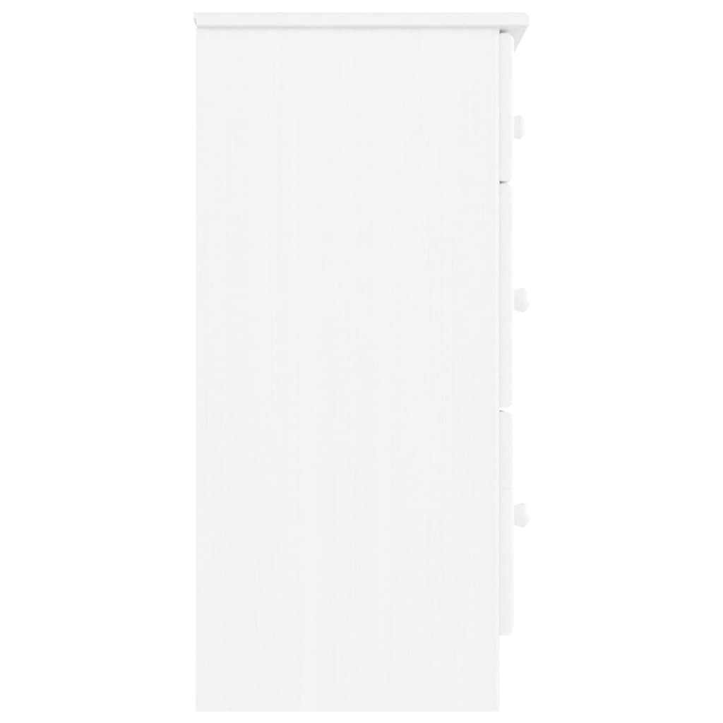 Kommode Hvit ALTA 112x35x73 cm heltre furu