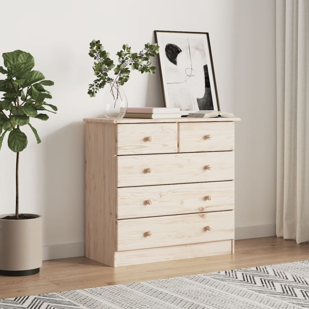 Kommode Tre heltre furu ALTA 77x35x73 cm