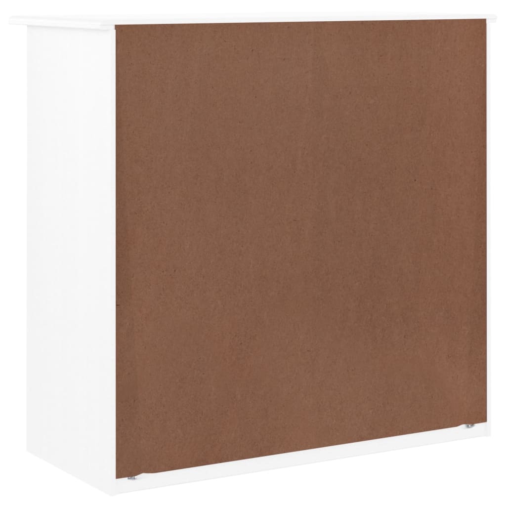 Kommode Hvit ALTA 77x35x73 cm heltre furu