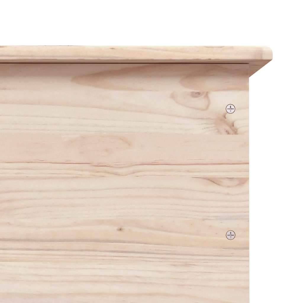 Oppbevaringskiste med hjul ALTA 73x39,5x43 cm heltre furu