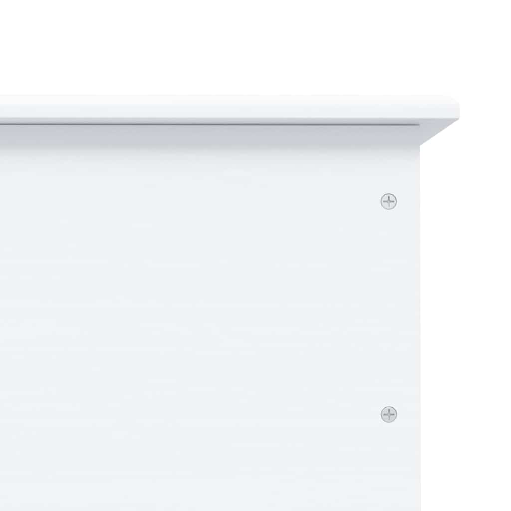 Oppbevaringskiste med hjul ALTA Hvit 73x39,5x43 cm heltre furu