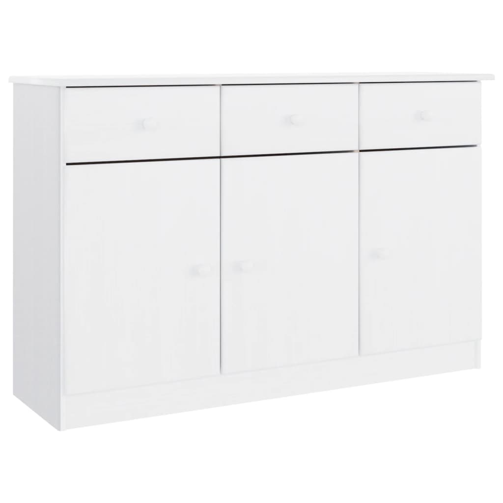 Skjenk Hvit ALTA 112x35x73 cm heltre furu