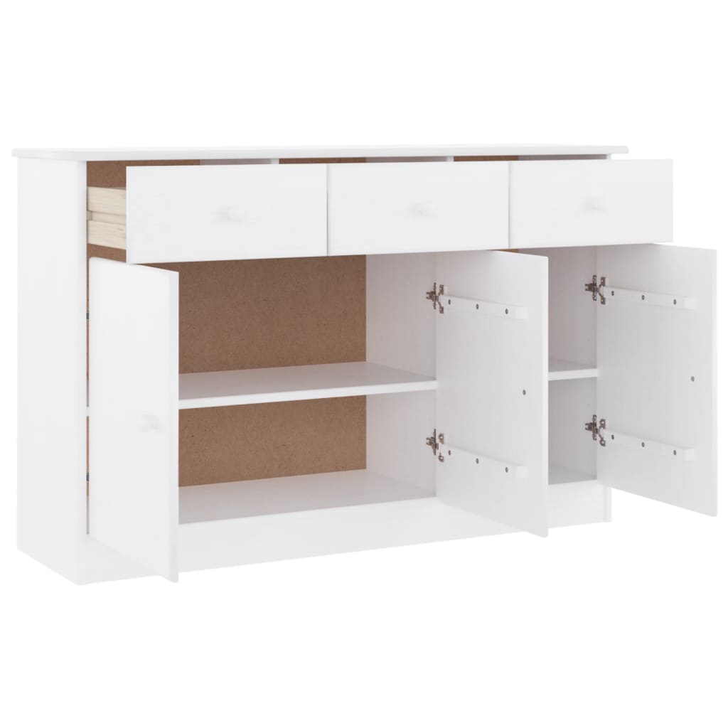 Skjenk Hvit ALTA 112x35x73 cm heltre furu