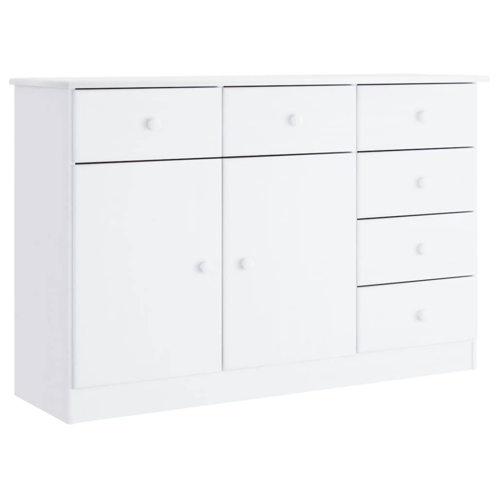 Skjenk Hvit ALTA 112x35x73 cm heltre furu