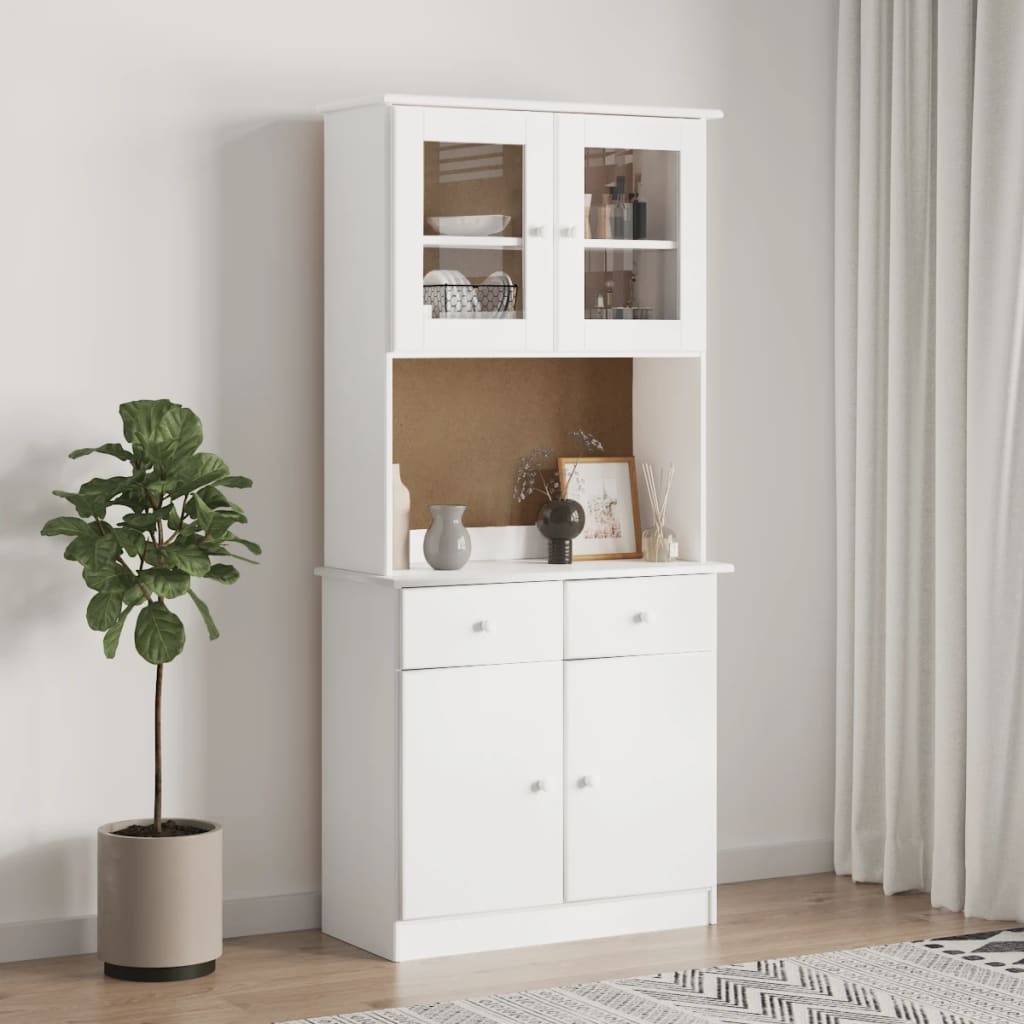 Kommode Hvit Topp ALTA 77x30x92 cm heltre furu