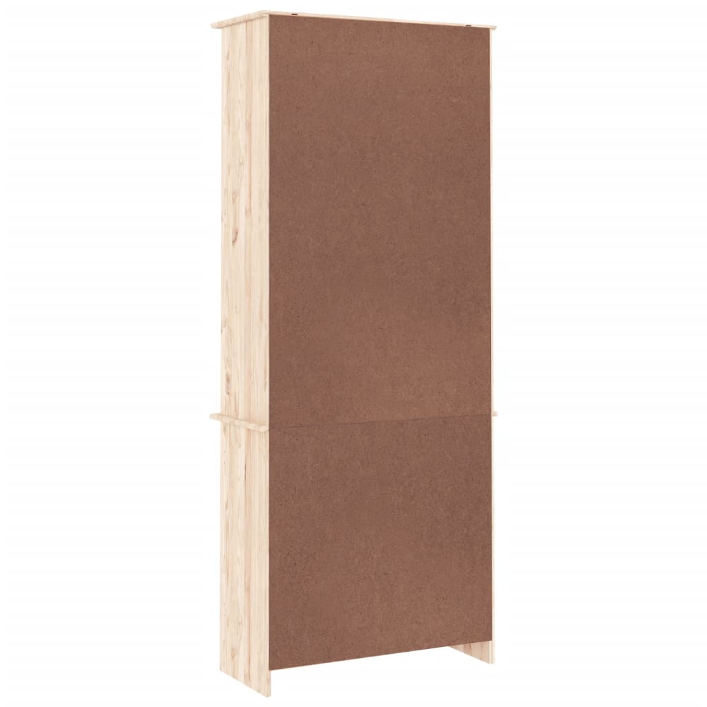 Vitrineskap ALTA 77x35x186,5 cm heltre furu