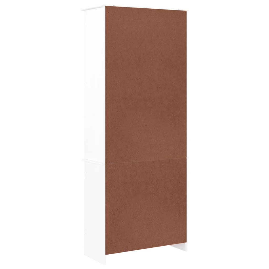 Vitrineskap ALTA Hvit 77x35x186,5 cm heltre furu