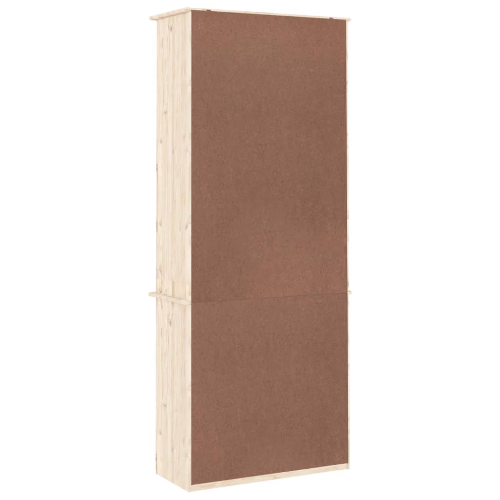 Bokhylle Tre med skuffer ALTA 77x35x186,5 cm heltre furu