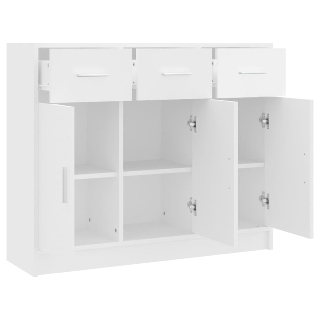 Skjenk Hvit 91x28x75 cm