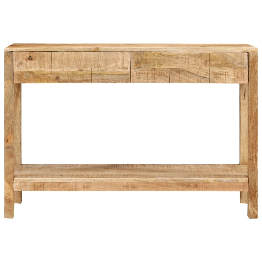 Avlastningsbord Konsollbord Tre med 2 skuffer 110x35x75 cm heltre mango
