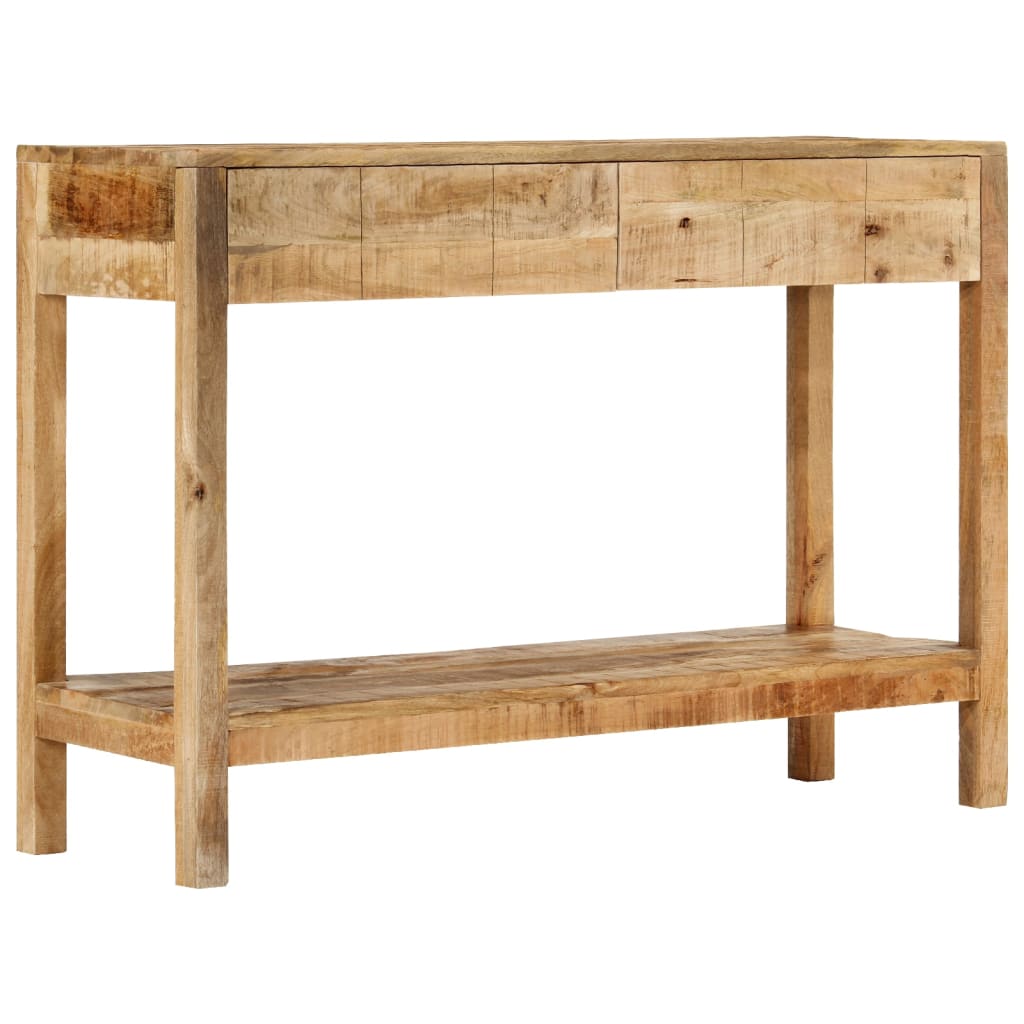 Avlastningsbord Konsollbord Tre med 2 skuffer 110x35x75 cm heltre mango