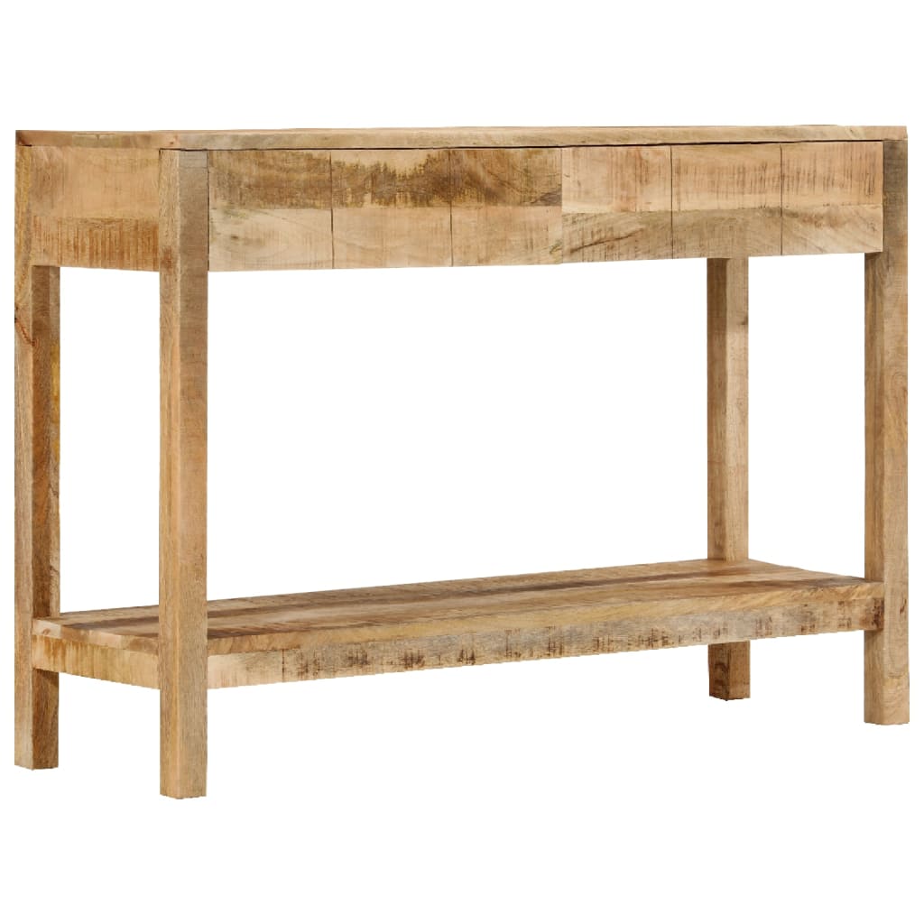 Avlastningsbord Konsollbord Tre med 2 skuffer 110x35x75 cm heltre mango